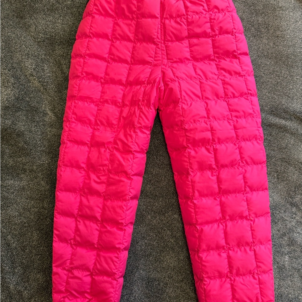 The North Face Pink Thermoball Puffer Pants - Picture 3 of 5